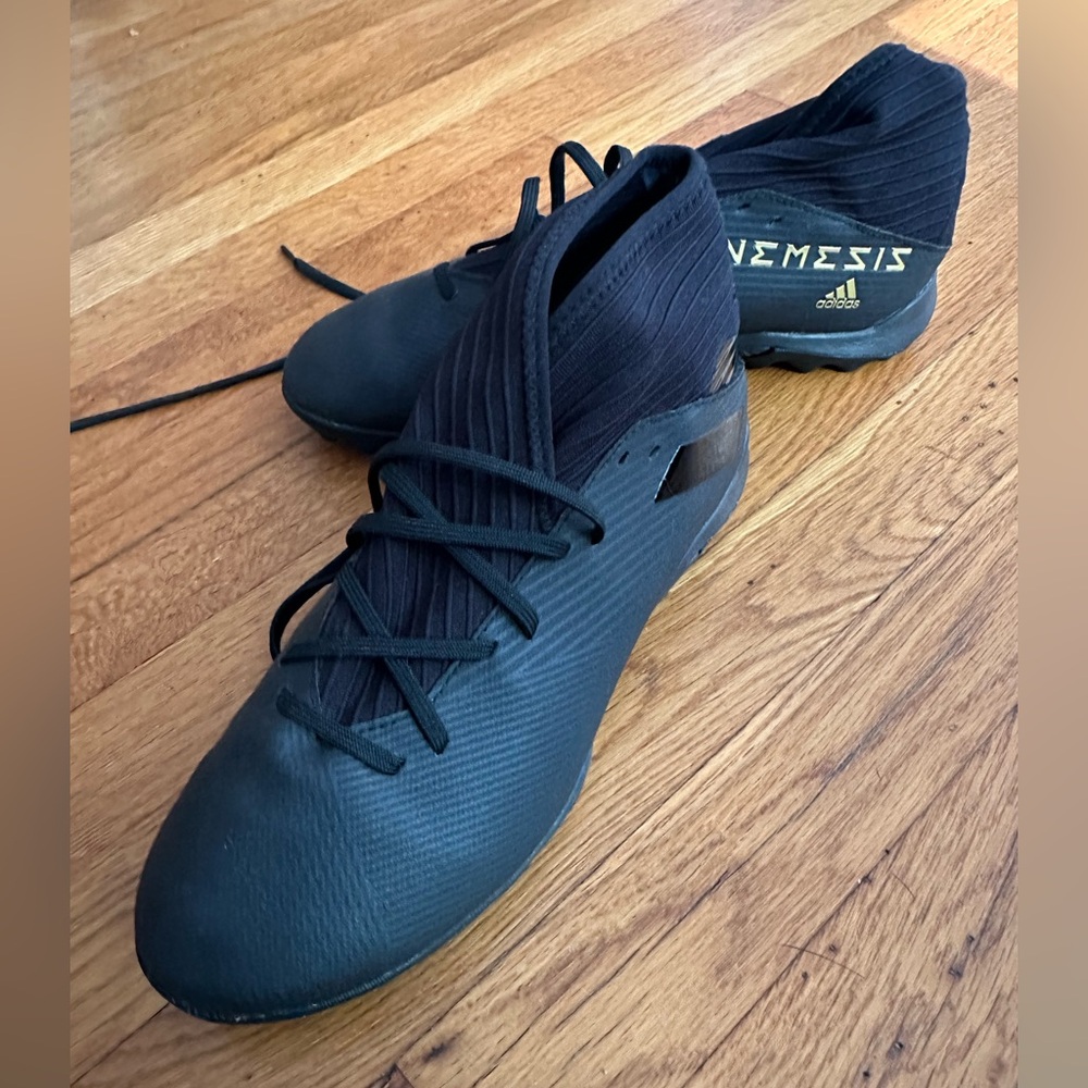 Adidas Nemeziz 19.3 Turf Soccer Shoes - Black/Gold - Men’s Size (9.5)